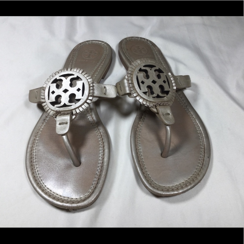 Tory Burch Miller Fringe Sandals Flip Flops 7